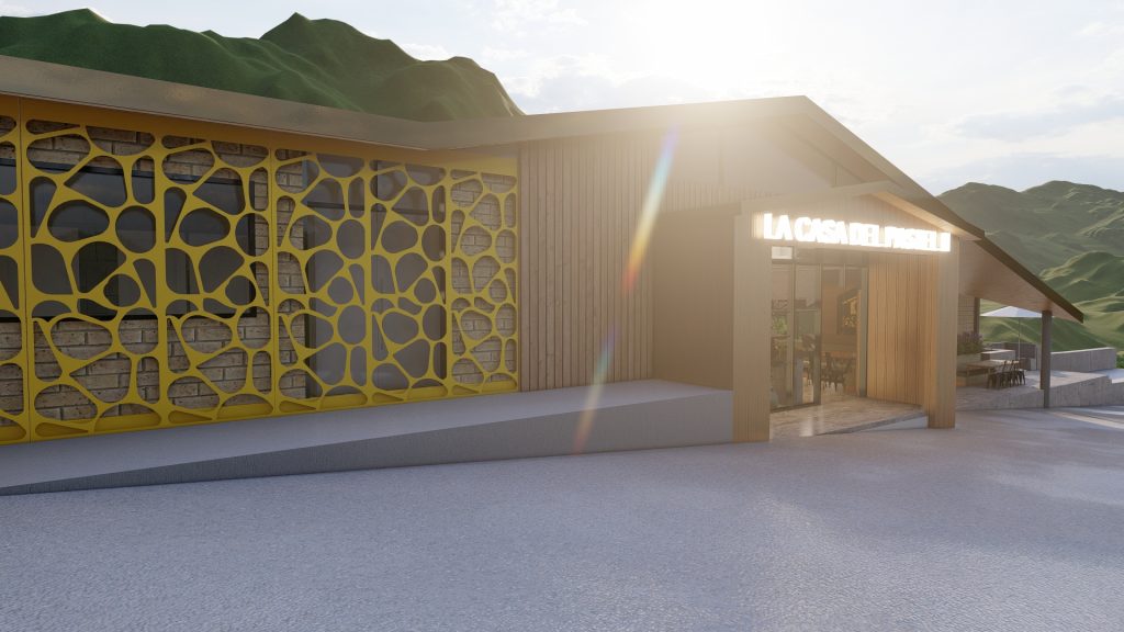 VIsta de la Casa del pastel